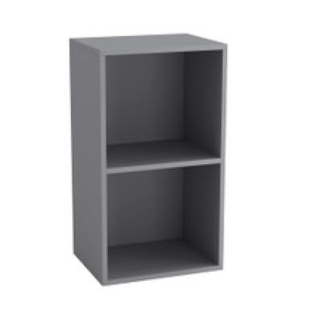Wooden Bookcase Shelving Display Storage Shelf Unit Wood Shelves Multi Grey - 2 Shelf 1