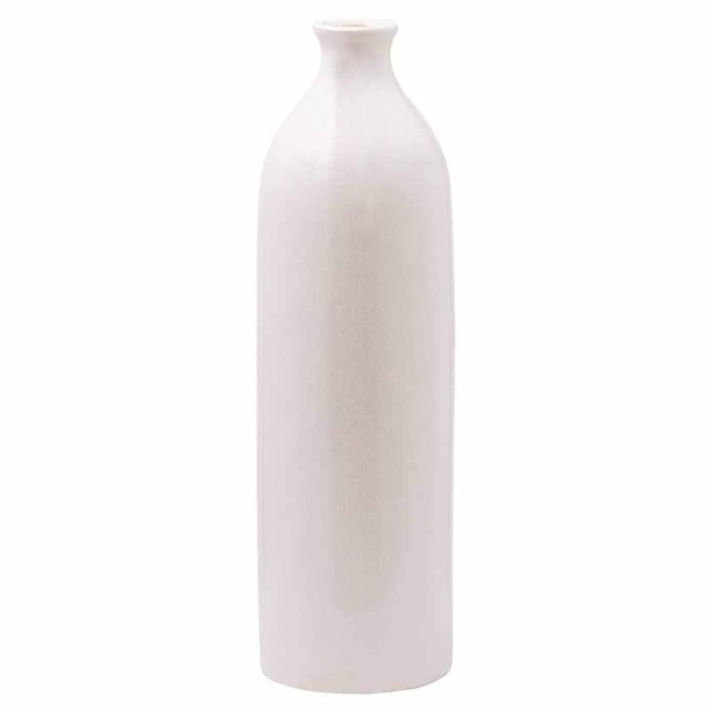 Garda Glazed Gisela Vase - Ceramic - L18 x W18 x H51 cm - White White