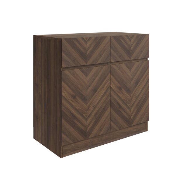Catania Compact Sideboard Brown Royal Walnut