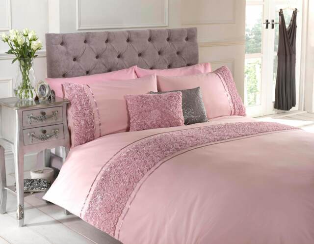 Limoges Polycotton Floral Duvet with Pillowcase Pink Single 1