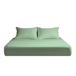 Microfibre Soft Touch Fitted Sheet 25cm Skirt Plain Dyed Bed Linen Blue Blue Duck Egg Blue King