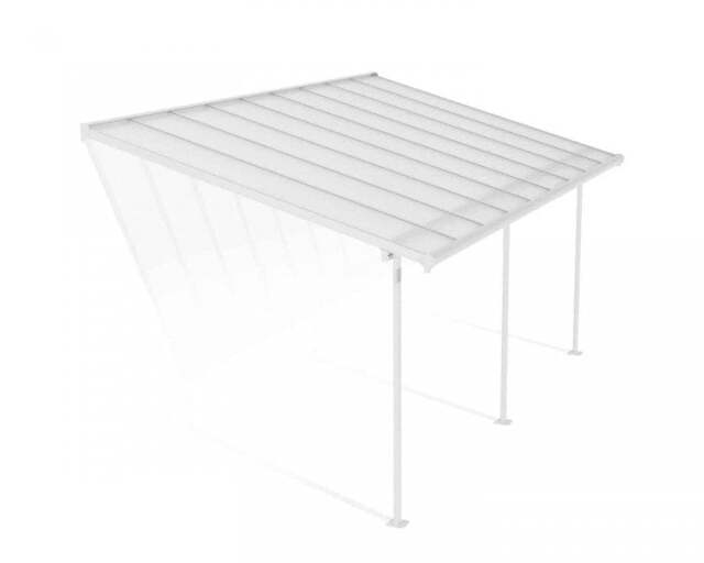 Patio Cover Sierra 3X5.46 Clear - Polycarbonate - L555 x W299 x H305 - White White