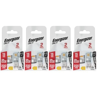 Energizer LED G9 200lm 1.8W 6500K (Daylight) Light Bulb - Pack of 8