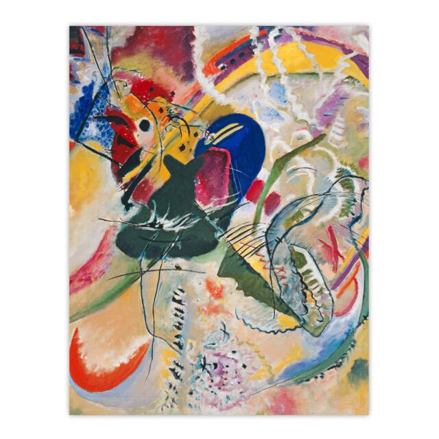 Improvisation 35 Colourful Abstract Kandinsky Huge Wall Art Print 18X24 In
