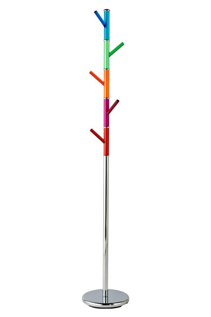 Joan Multicoloured Acrylic Pegs Coat Stand Multi One Size