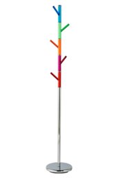 Joan Multicoloured Acrylic Pegs Coat Stand Multi One Size