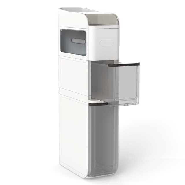 COSTWAY 4-Tier Bathroom Storage Cabinet Narrow Floor Organizer
