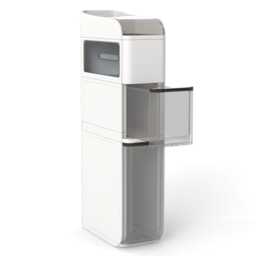 COSTWAY 4-Tier Bathroom Storage Cabinet Narrow Floor Organizer