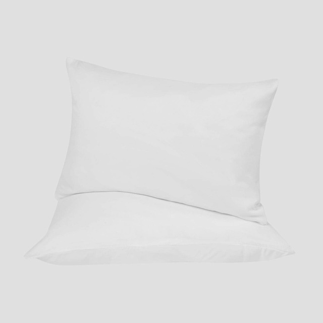 OHS 2 x Hotel Luxury Quality Bedroom Housewife Pillowcases, 50x75cm - White