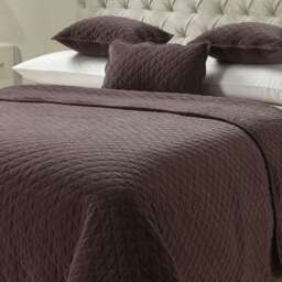 Sweet Dreams Sanzio Luxury Cotton Velvet Quilted Throw - 230cm x 260cm