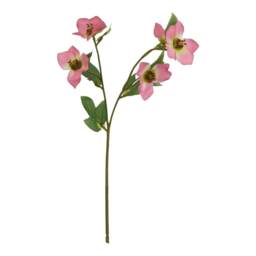 Hill Interiors The Natural Garden Collection Varigated Hellibore Artificial Flower - Pink - One Size