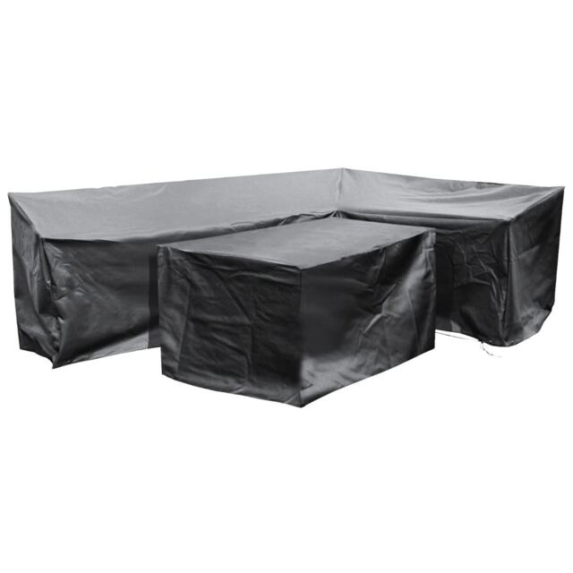 Cozy Bay Fiji EZBreathe Right L Shape Patio Set Cover in Black