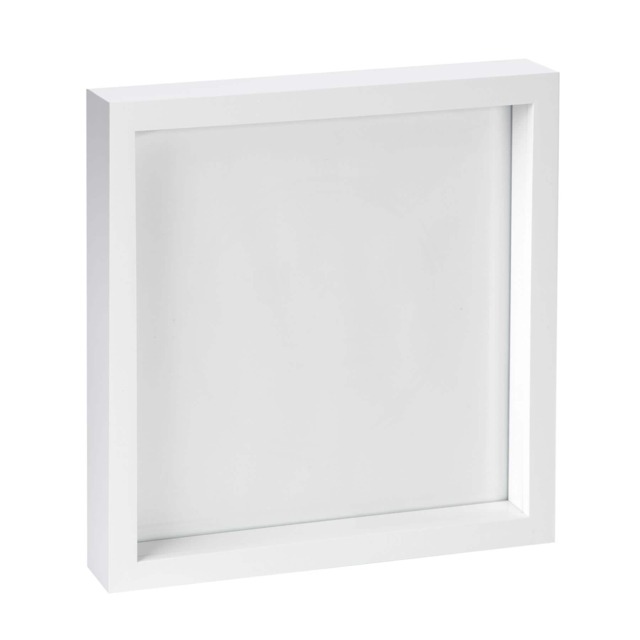 "Nicola Spring 10 x 10"" Photo Frame - 3D Photo Frame Picture Frame Box Portrait Display Case with Spacer (53 x 53cm)"