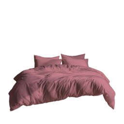 Plain Dyed Easy Care Polycotton Duvet Cover And Pillowcase/s Set Bed Linen Pink Pink King