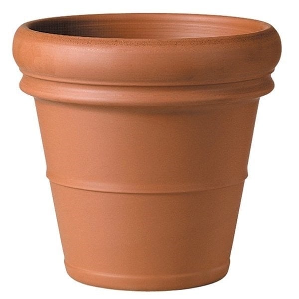 Primrose Terracotta Verona Rolled Rim Planter 40cm Brown Brown 1