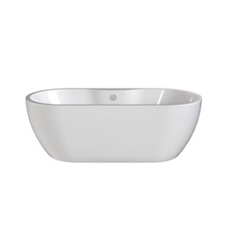 Balterley Freestanding Boat Bath: Double-Ended Acrylic Bath with Elegant Curved Design
