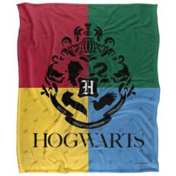 Harry Potter Couverture Micro Raschel Officielle - Drapeau De Bataille, 117 X 152 Cm, Ultra Douce Et Confortable