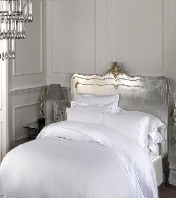 Dorchester 1000TC Hotel Quality Deep Fitted Sheets 100% Cotton - White - Super King