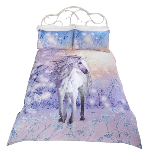 Magical Unicorn Polycotton Duvet Cover Set with Pillowcase Multi King 1