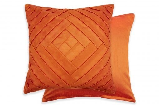 Gio Cushion Cover 43cm x 43cm Burnt Orange Orange Orange