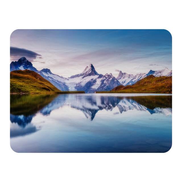 Panoramic view of the Mt. Schreckhorn and Wetterhorn Designer Blanket Multi