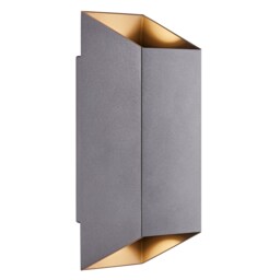 Nordlux Nico Outdoor Wall Light Black Aluminium Solar GU10 Sensor Weatherproof - Mains Powered, IP54 Black Anthr.