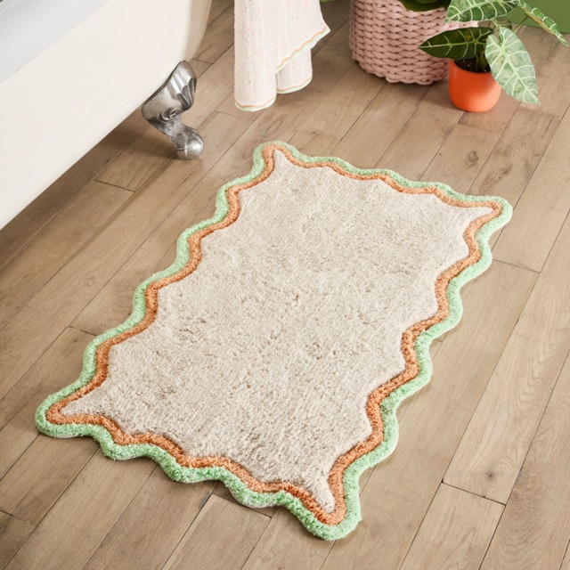 Fusion Scallop Bath Mat Multi
