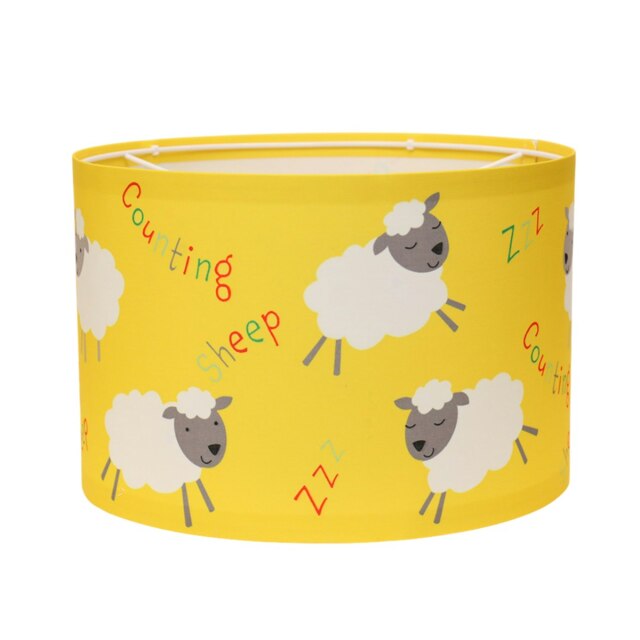 Farm Friends Reverse Table or Ceiling Lampshade Yellow 30cm x 20cm