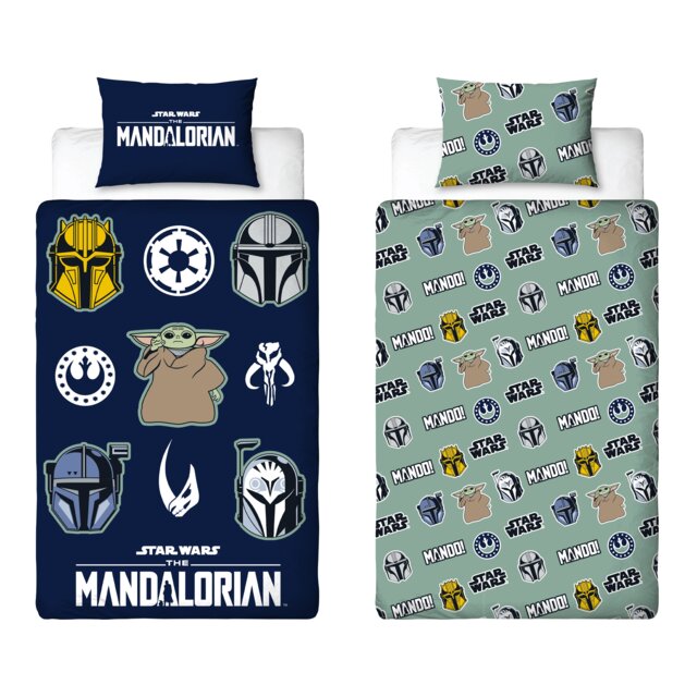 Mandalorian Friend Glow In The Dark Single Duvet Cover