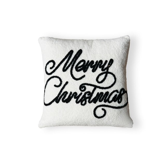 BHS Merry Christmas Tufted Cushion,Natural Cream Natural One Size 1