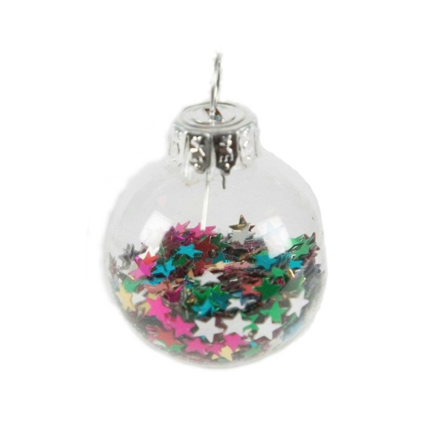 Sass & Belle Christmas Mini Bauble Set Of 12 Disco Stars
