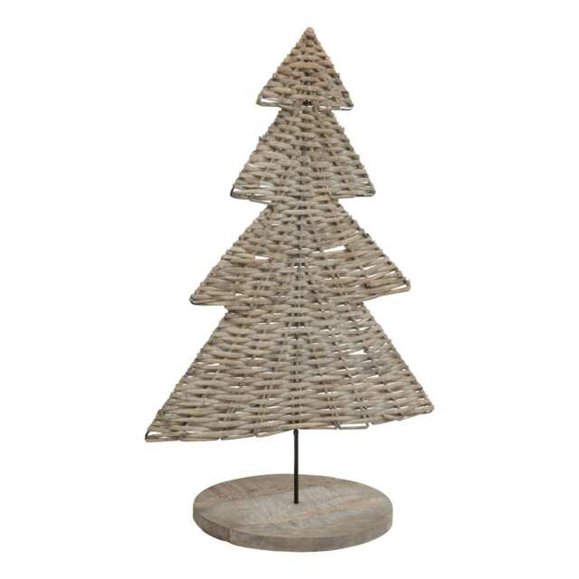 Hill Interiors The Noel Collection Wicker Tree Ornament - Brown - 30cm