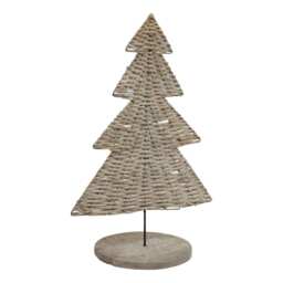 Hill Interiors The Noel Collection Wicker Tree Ornament - Brown - 30cm