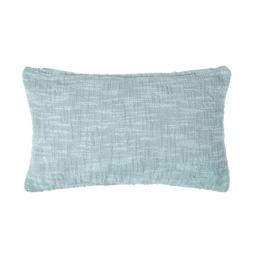 Homescapes Nirvana Cotton Grey Rectangular Cushion Cover - 30 x 50 cm Grey Grey 30 x 50 cm