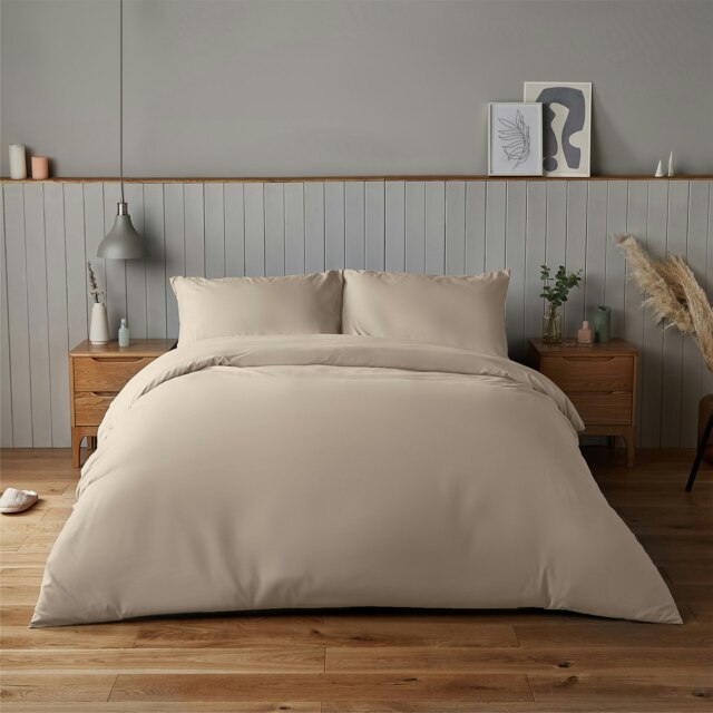 Silentnight Supersoft Duvet Cover Set, Natural