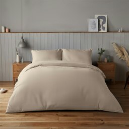 Silentnight Supersoft Duvet Set Cream Natural Double