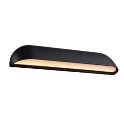 Nordlux Front Outdoor Wall Light Black Metal Sensor Intergrated LED Weatherproof - Mains Powered, IP44