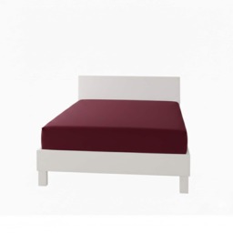 Polycotton Fitted Sheet Extra Deep 40cm Skirt Easy Care Red Wine King