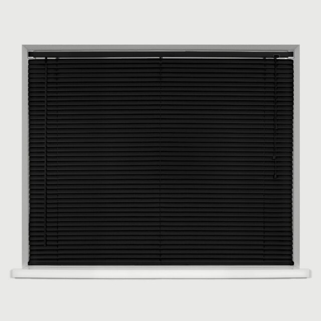 PVC Venetian Blind 165cm x 210cm Black
