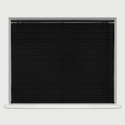 PVC Venetian Blind 165cm x 210cm Black