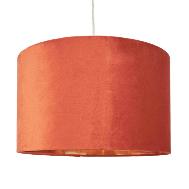 BHS Large Velvet Easy Fit Light Shade, Orange Orange Orange 1
