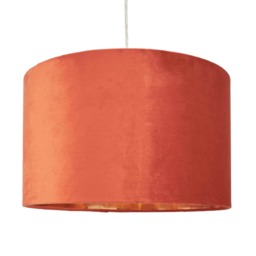 BHS Large Velvet Easy Fit Light Shade, Orange Orange Orange 1