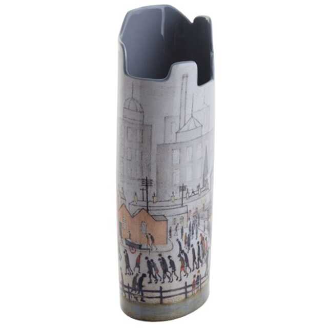 John Beswick Silhouette D'art Lowry Coming From The Mill Vase