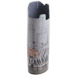John Beswick Silhouette D'art Lowry Coming From The Mill Vase