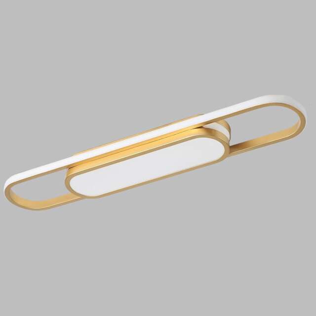 LED Flush Mount Gold Acrylic Linear Chandelier 70cm