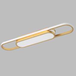 LED Flush Mount Gold Acrylic Linear Chandelier 70cm