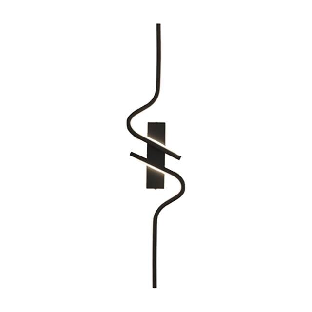 Wall Lights Minimalist Long Strip Wall Sconce LED Wall Lamp Black 100cm
