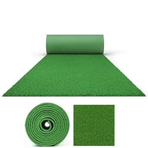 10 Metres Exhibition Quality Ribbed Heavy Duty Spring Green Carpet Runner 2 Metres Wide