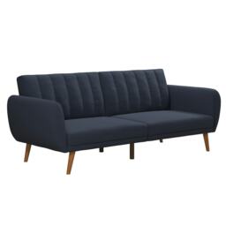Brittany Sofa Bed in Linen Navy Blue Blue NAVY Not provided