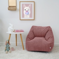 rucomfy Indoor Jumbo Cord Snuggle Bean Bag Chair for Kids